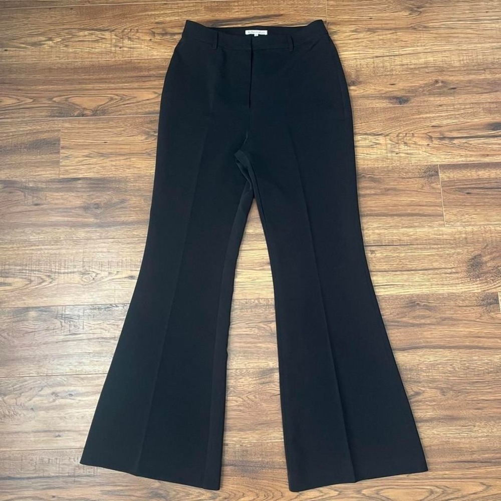 Reformation Black Flared Dress Pants